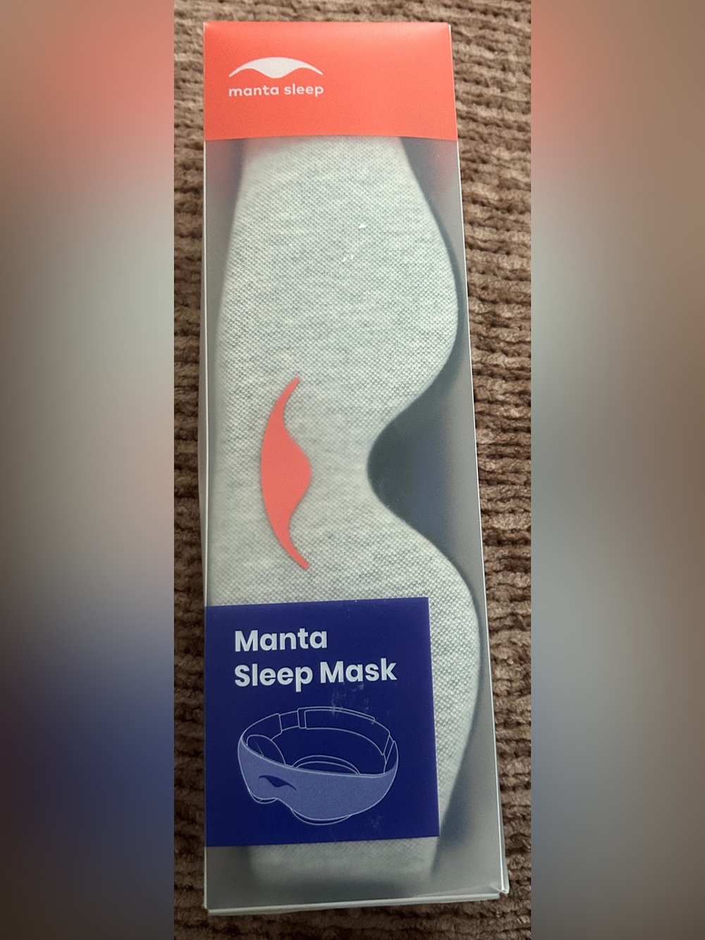 Manta Sleep Mask 100% Blackout Adjustable Eye Mask (New in Box)for men or women